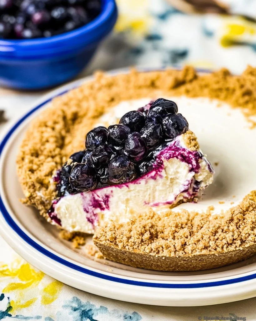 Blueberry-Cream-Cheese-Pie-No-Bake-Recipe