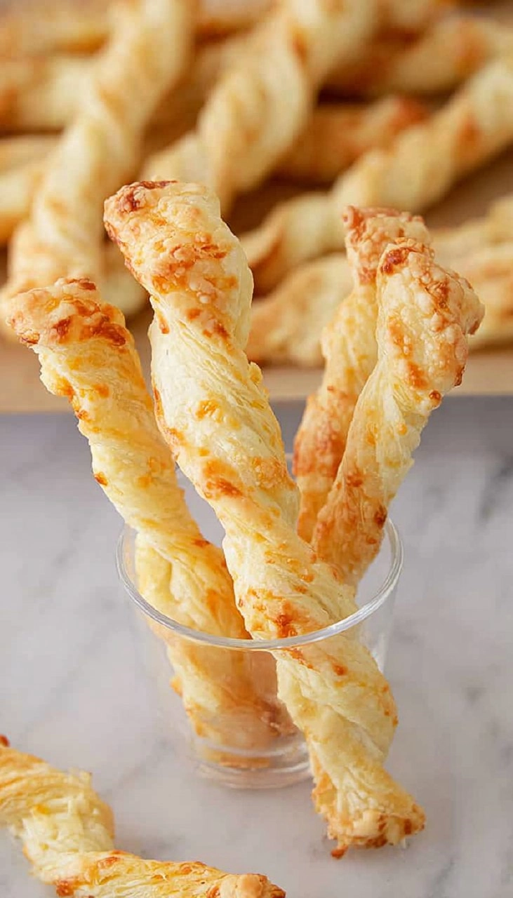 Cheese Twists with Puff Pastry