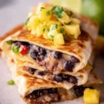 Crispy-Smashed-Black-Bean-Tacos-with-Mango-Salsa.-Recipe