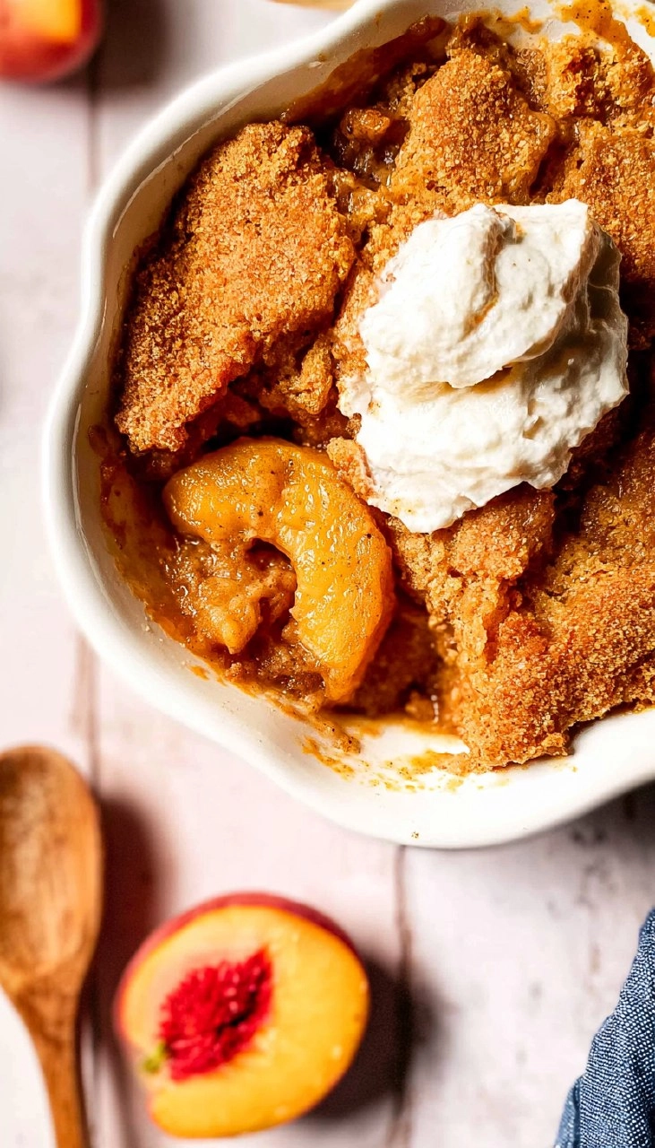 Easy Peach Cobbler (Gluten-Free, Naturally Sweetened)