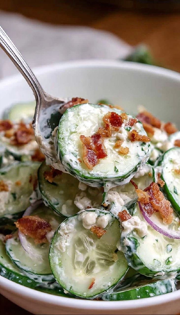 Jalapeno Popper Cucumber Salad