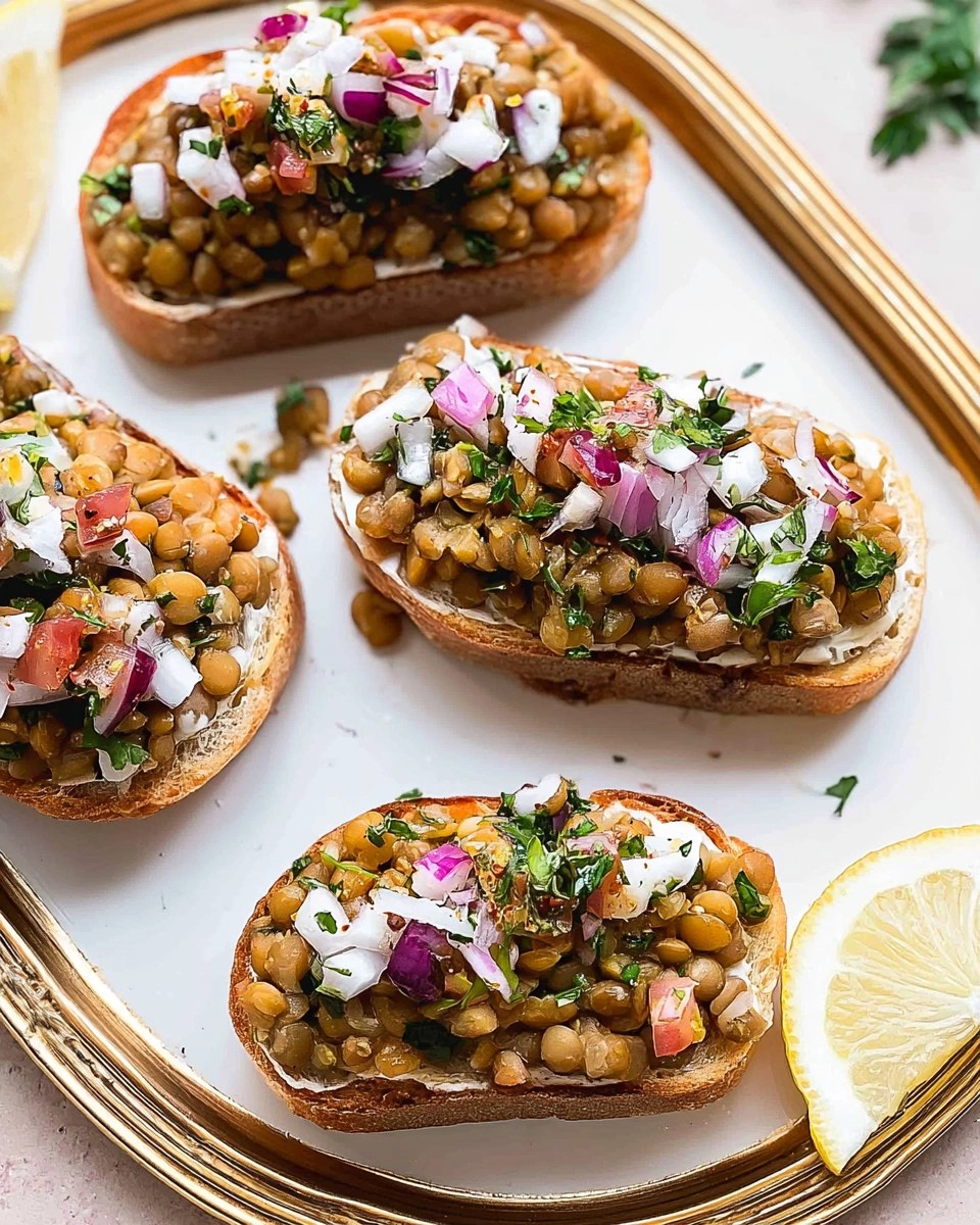 Lentil Bruschetta