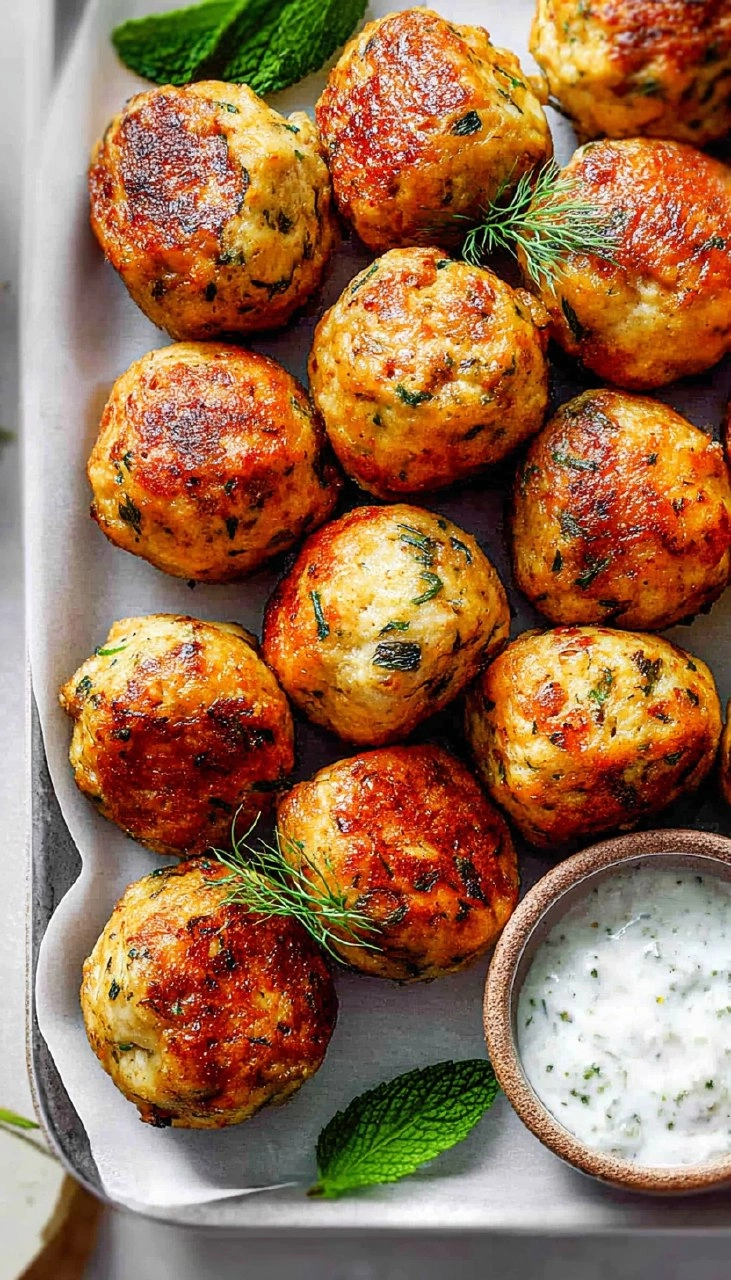 Mediterranean Chicken Meatballs 105 Mediterranean Chicken Meatballs
