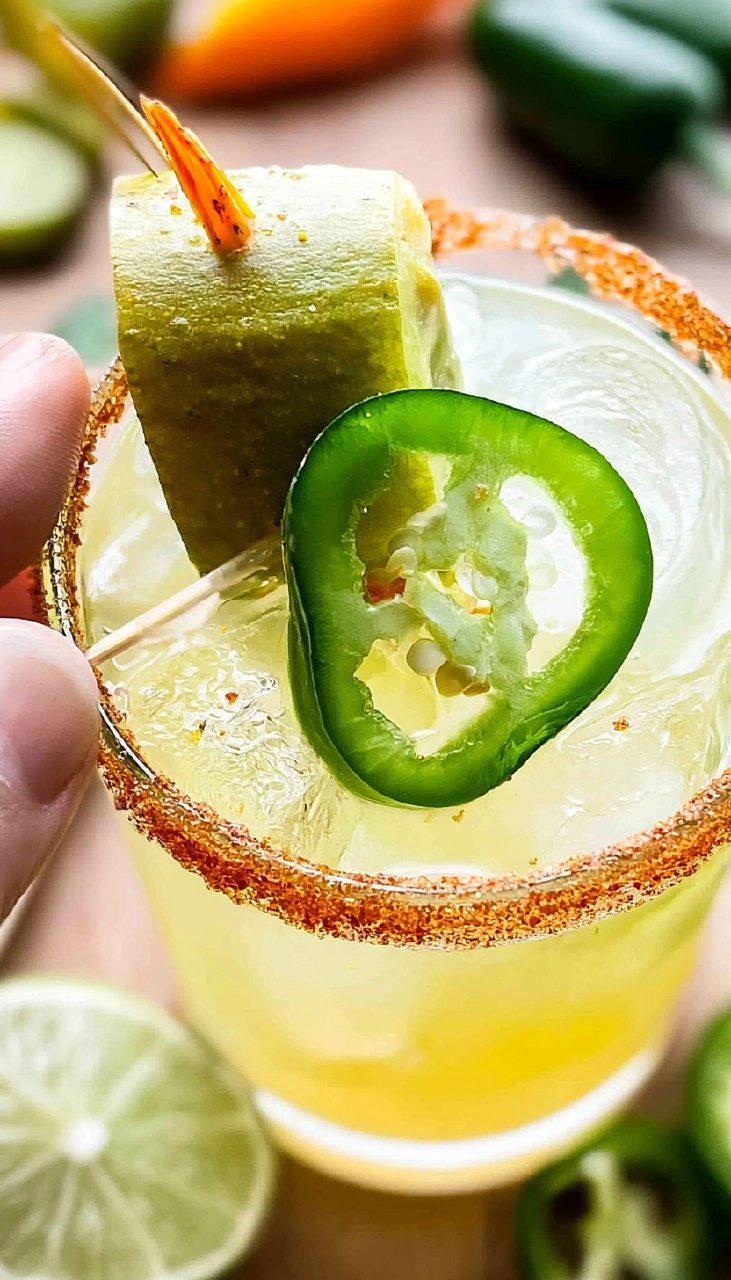 Spicy Pickle Margarita