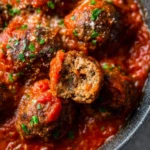 Baked-Meatball-Recipe-with-The-Best-Marinara-Sauce-Recipe