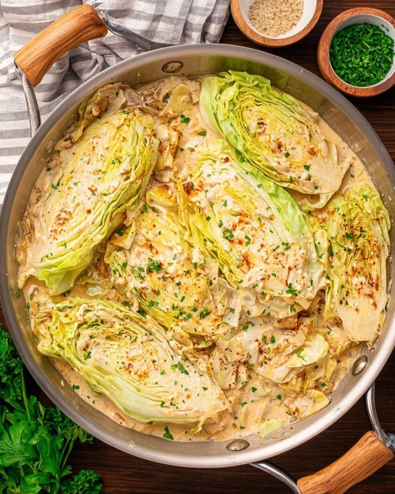 Creamy-Garlic-Parmesan-Cabbage-Low-Carb-Skillet-Recipe-Recipe