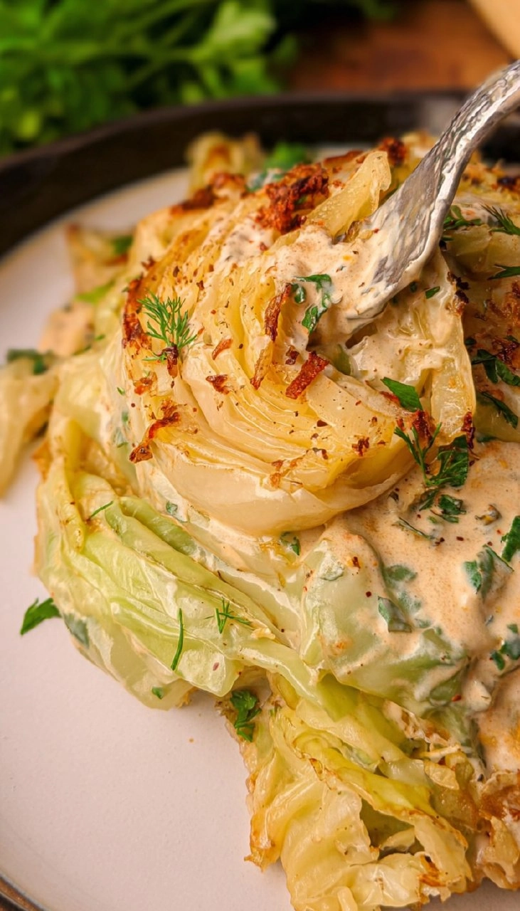 Creamy Garlic Parmesan Cabbage (Low Carb Skillet Recipe)