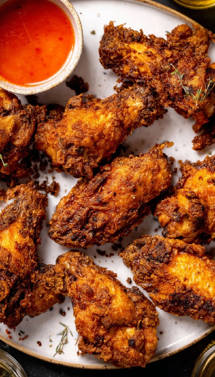 Crispy Spicy Fried Chicken Wings
