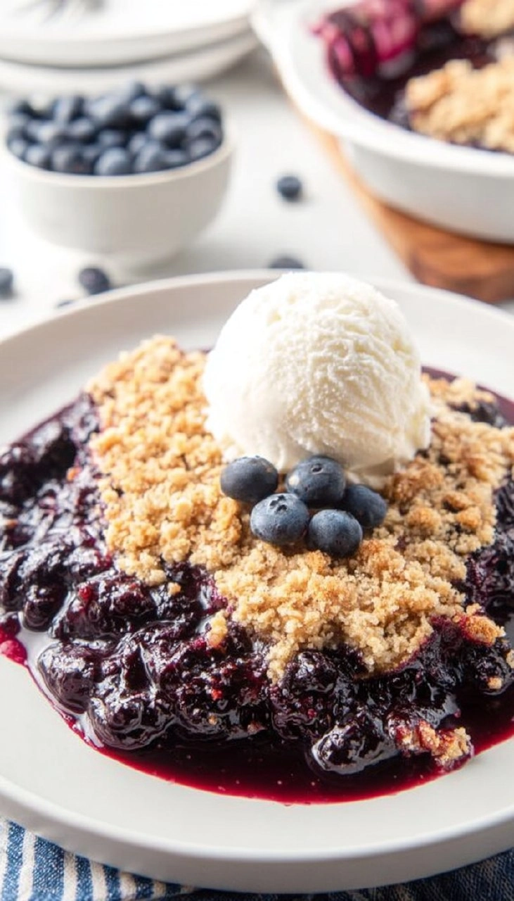 Easy Blueberry Crisp