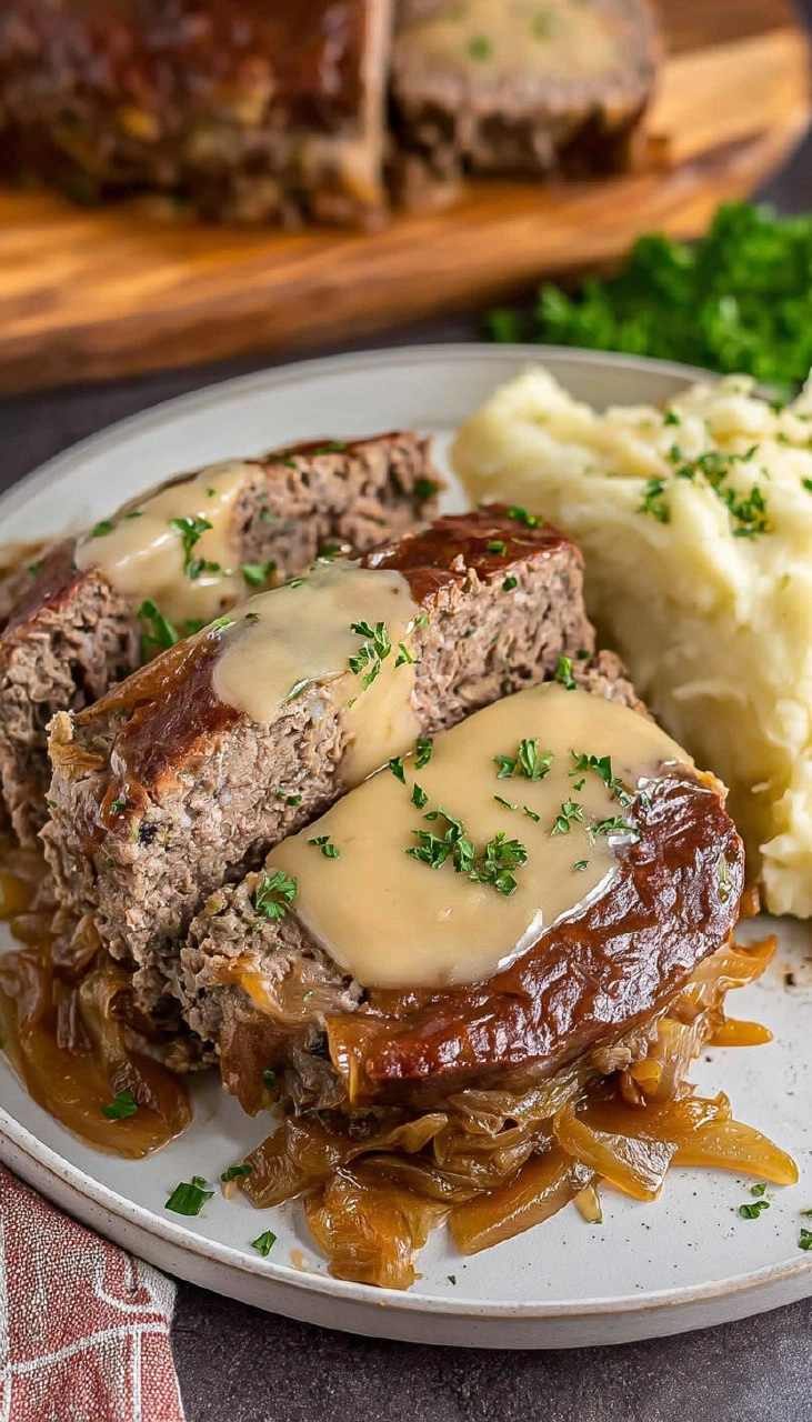 French Onion Meatloaf