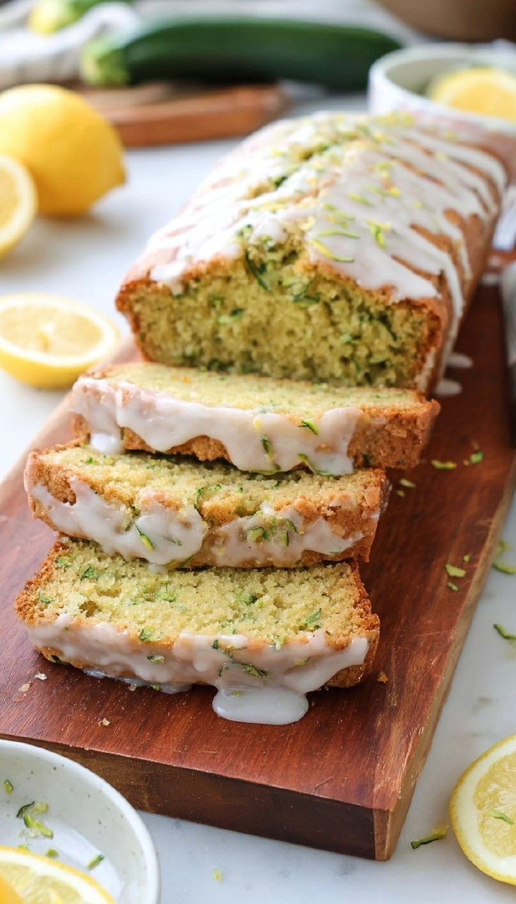 Glazed Lemon Zucchini Bread