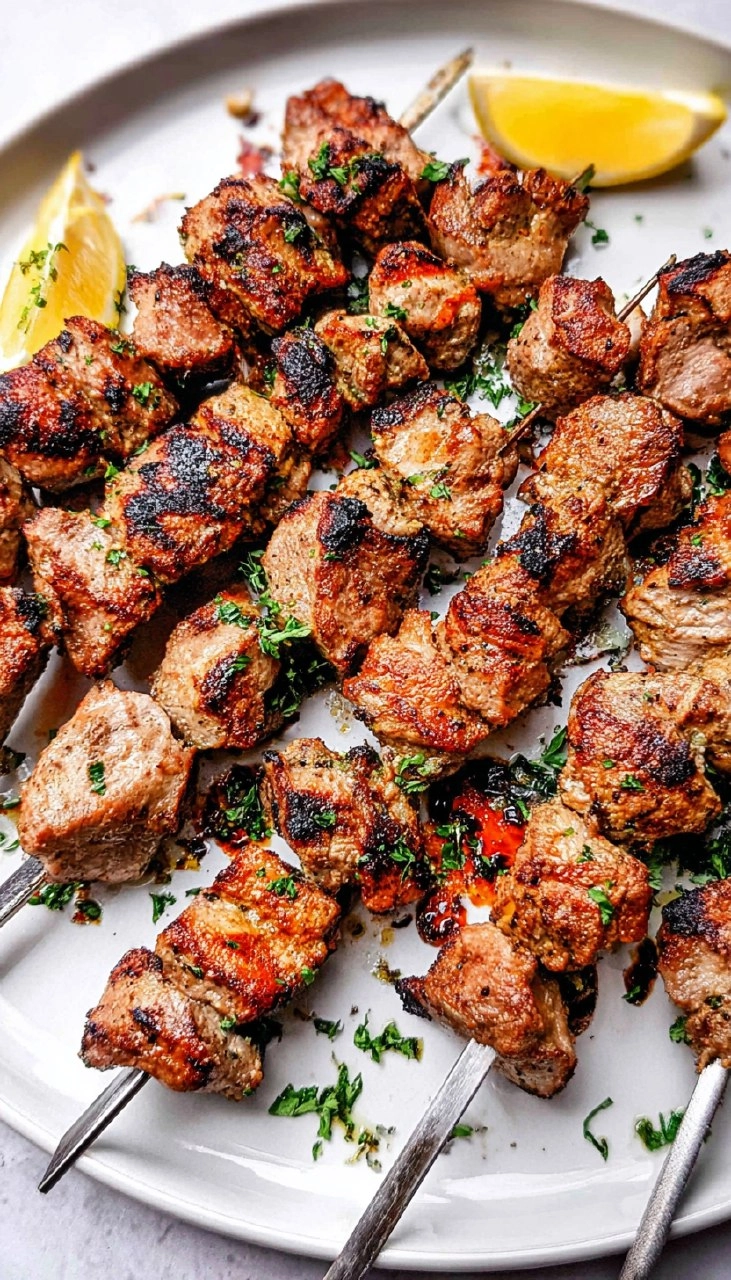 Greek Pork Souvlaki Skewers