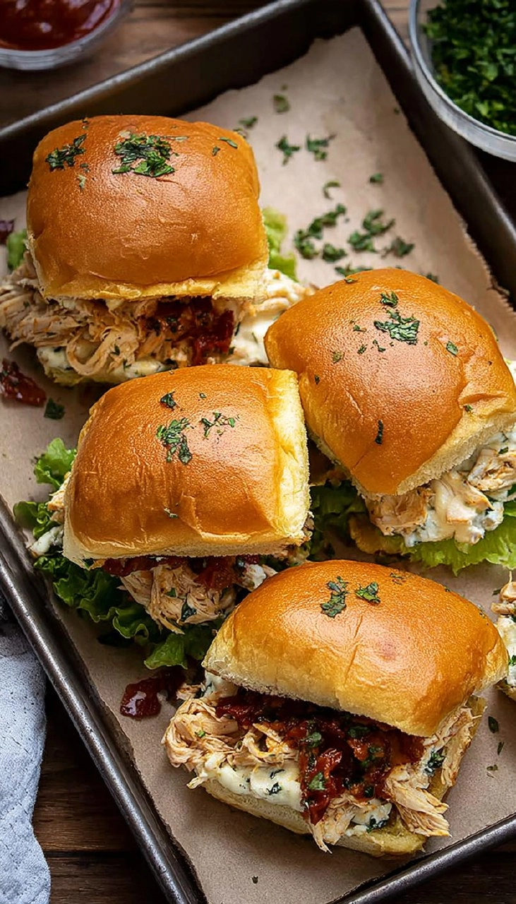 Marry Me Chicken Sliders