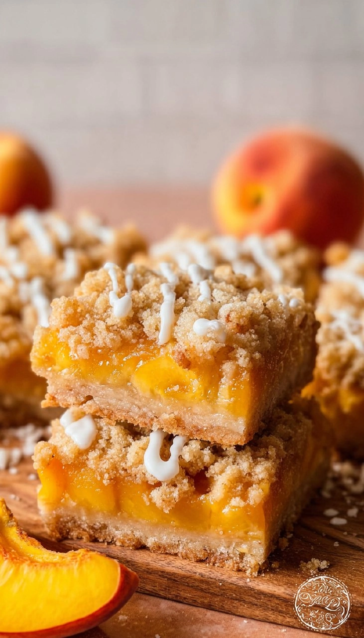 Peach Crumb Bars