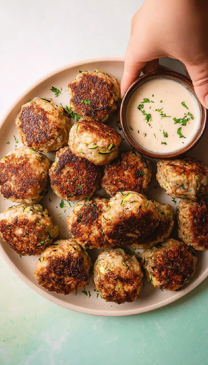 Ranch Turkey Zucchini Meatballs