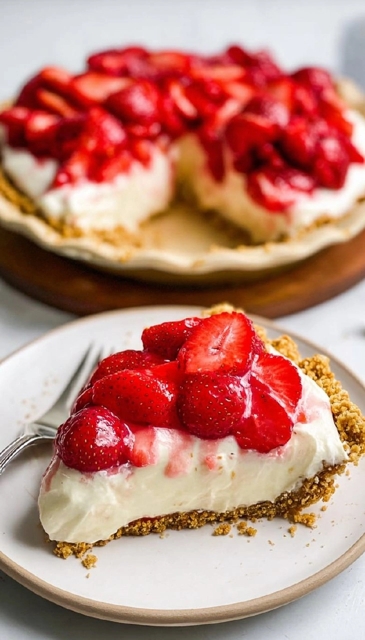 Strawberry Pretzel Pie