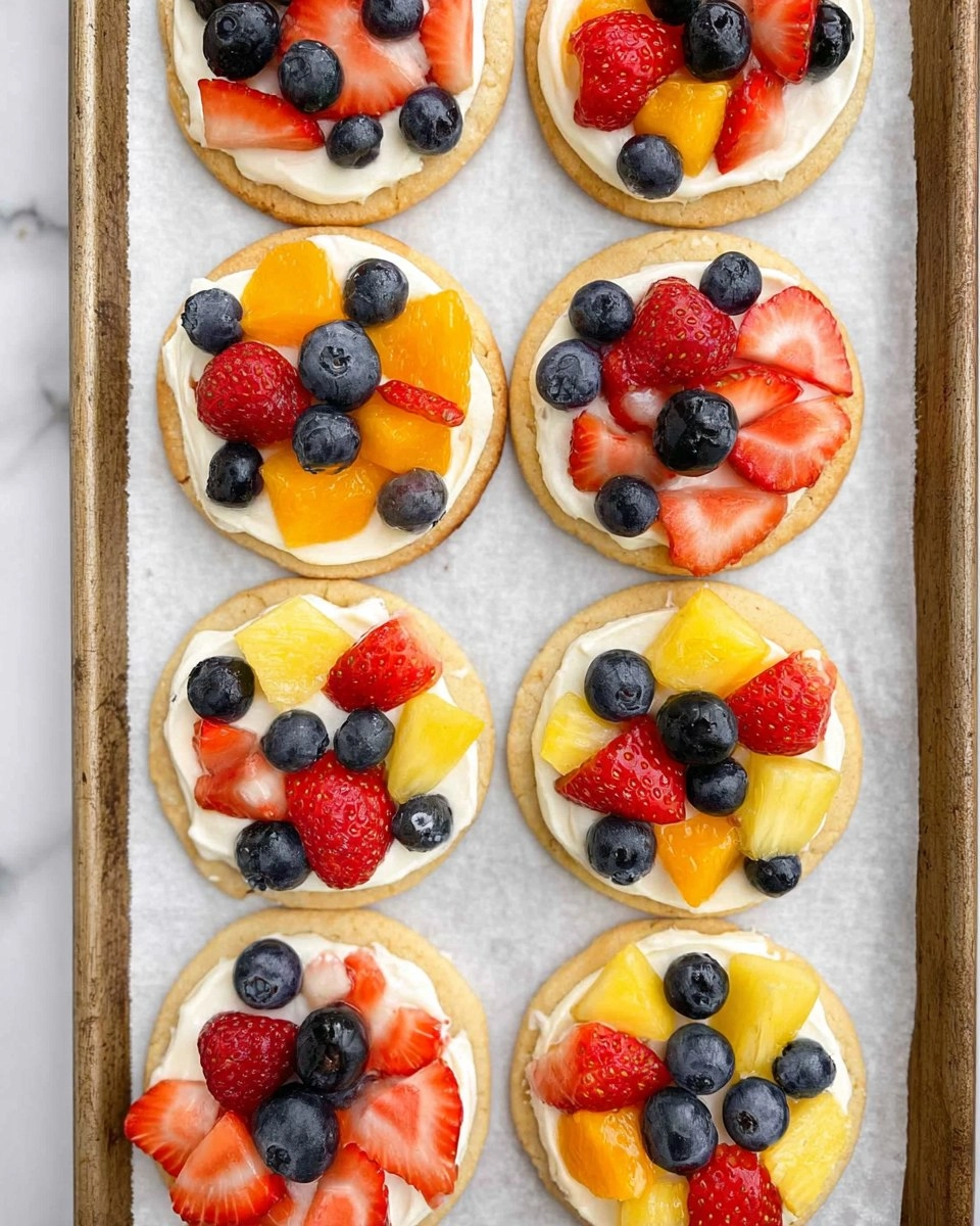 Sugar Cookie Fruit Pizzas