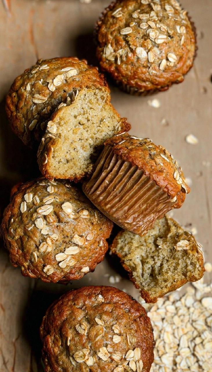 Apple Oat Muffins with Greek Yogurt