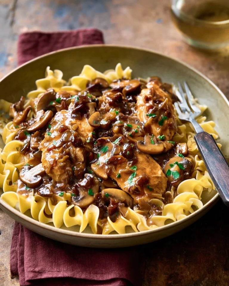 Easy-Chicken-Marsala-with-The-BEST-Buttered-Noodles-Recipe