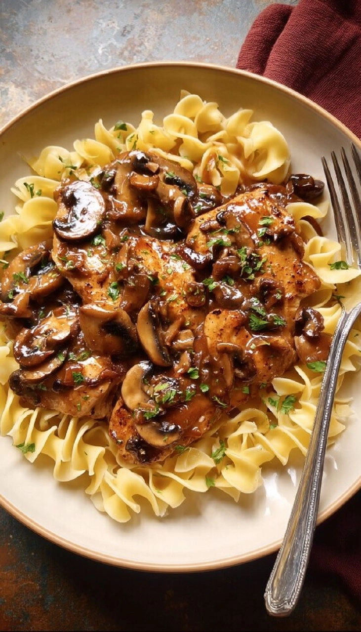 Easy Chicken Marsala (with The BEST Buttered Noodles)
