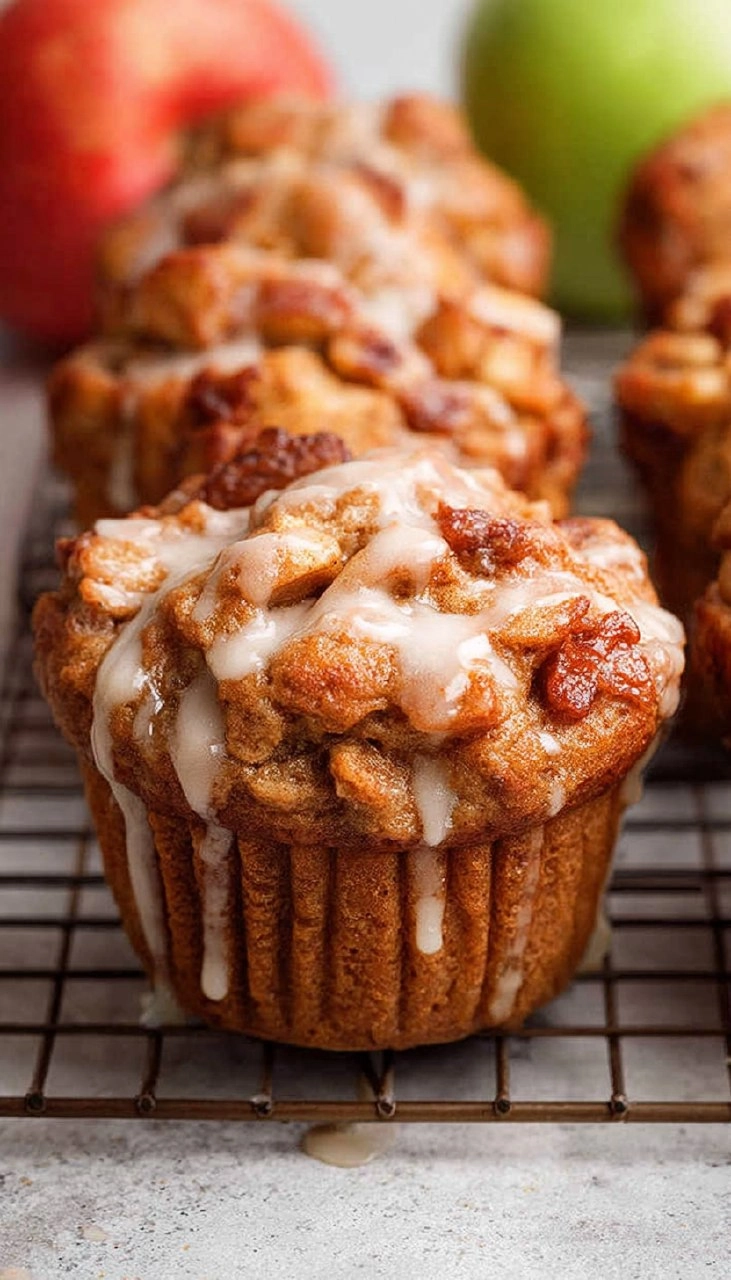 Healthy Apple Muffins with Cottage Cheese (High Protein!)