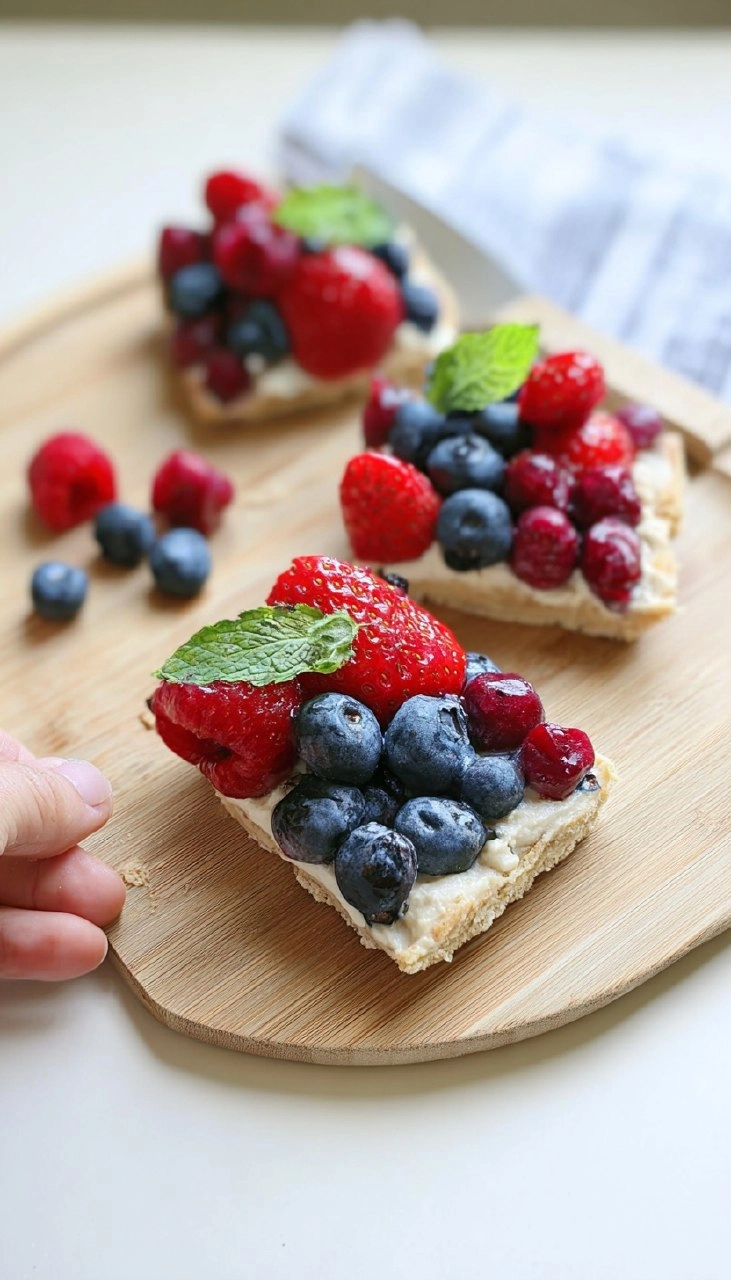Red, White, and Blue Berry Dessert Bites