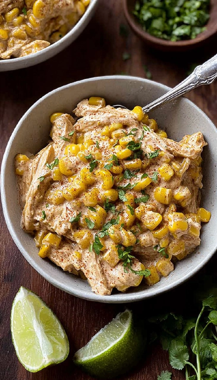 Slow Cooker Street Corn Chicken