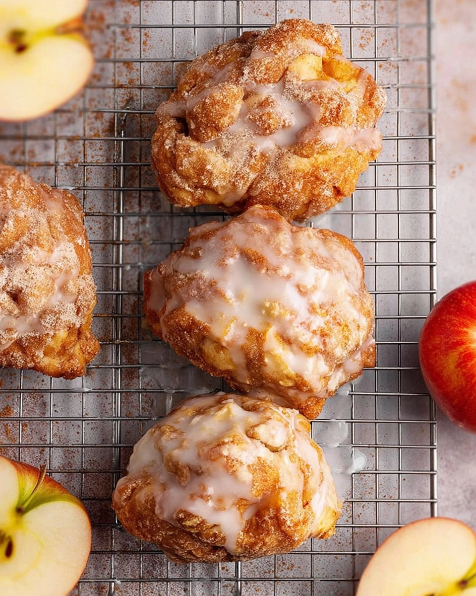 Air Fryer Apple Fritters (With Glaze)