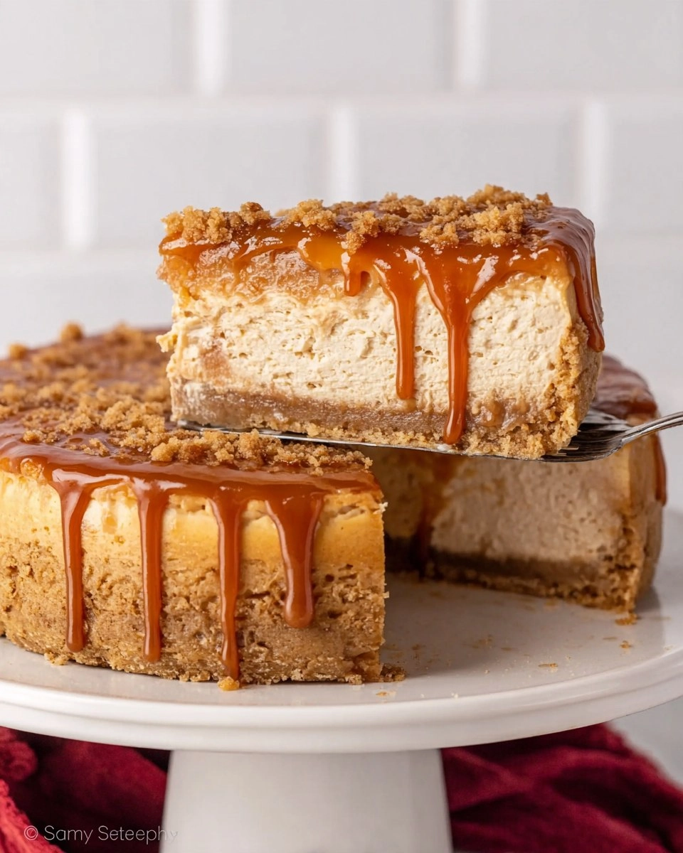 Amazing Caramel Apple Cheesecake