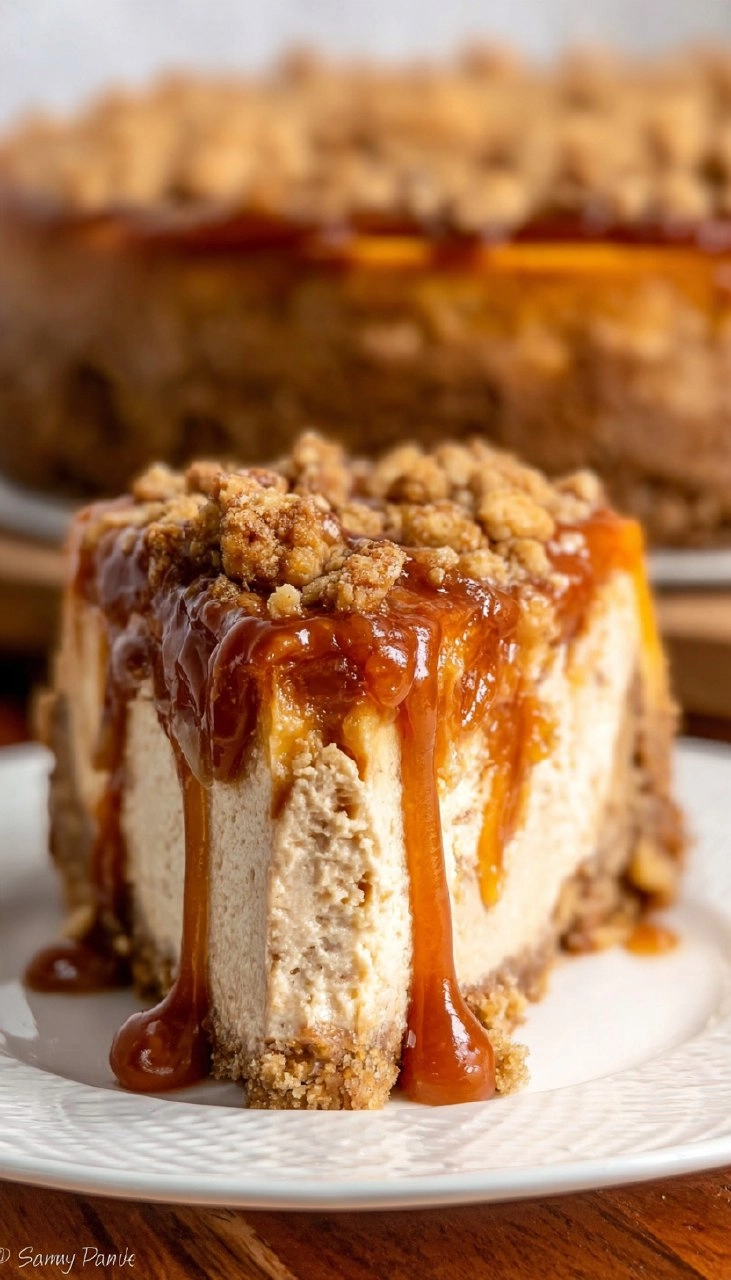 Amazing Caramel Apple Cheesecake