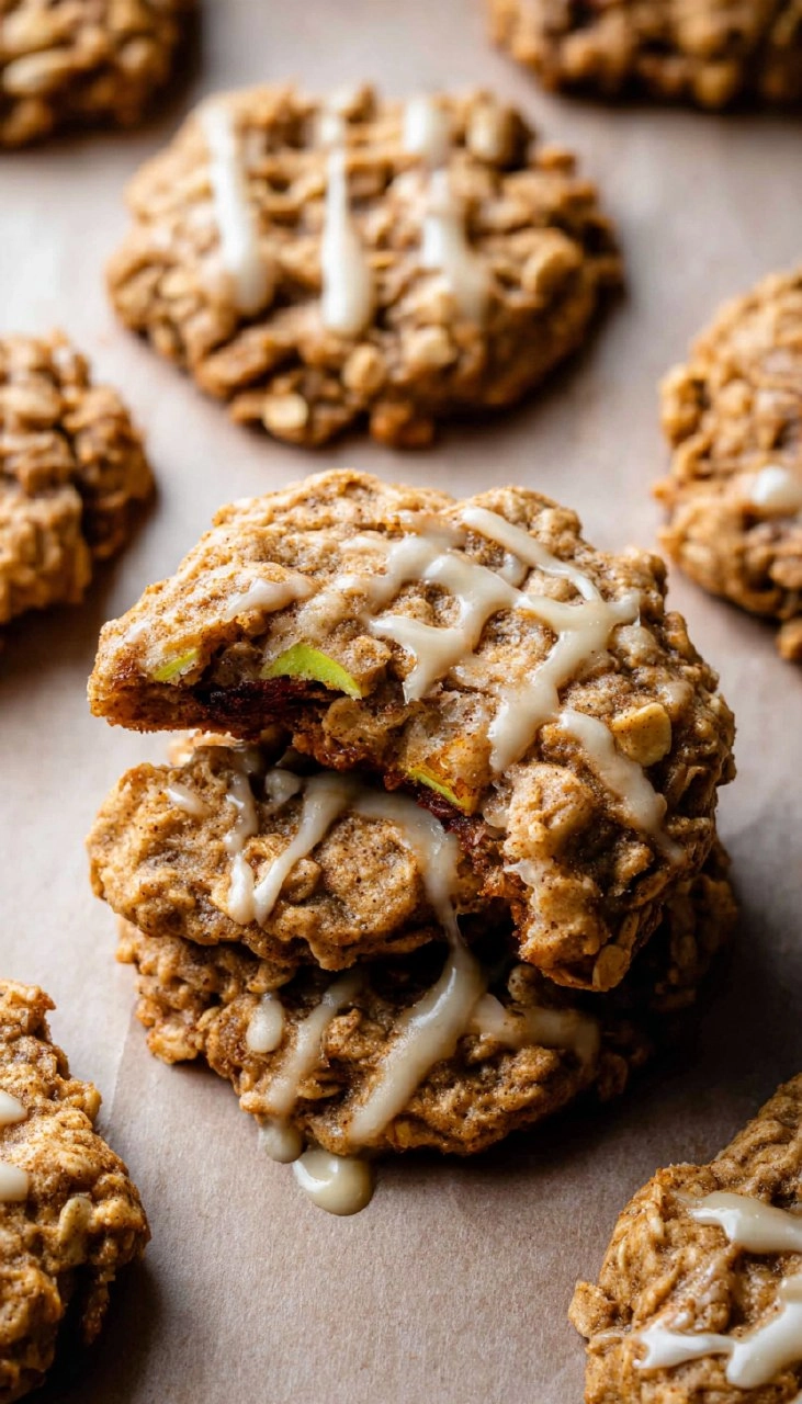 Apple Cinnamon Oatmeal Cookies