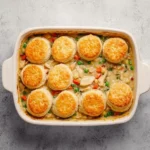 Chicken-Pot-Pie-Casserole-With-Biscuits-Recipe