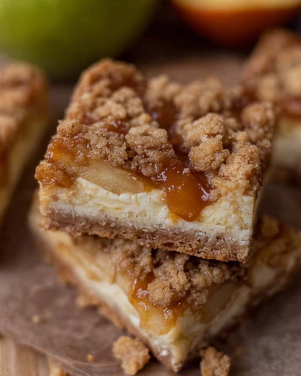 Apple Cheesecake Bars with Streusel Crumble Topping