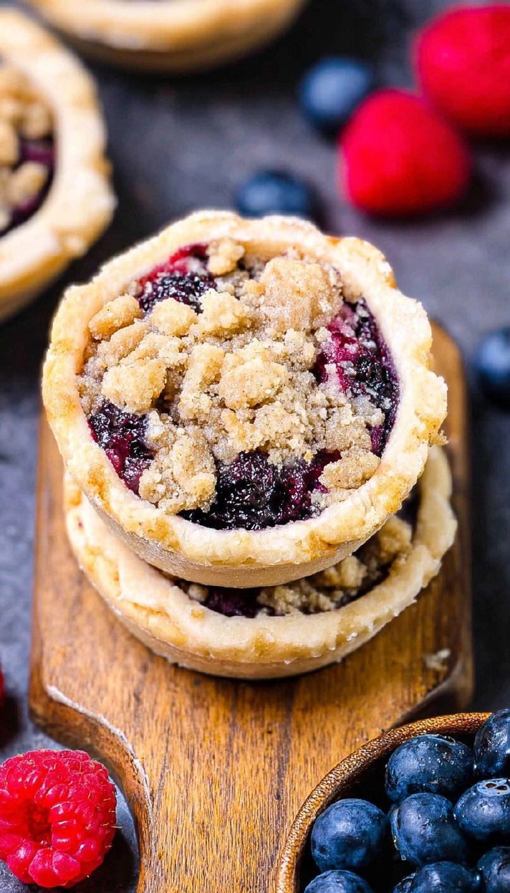 Mini Pies (Berry Crumble Pies)