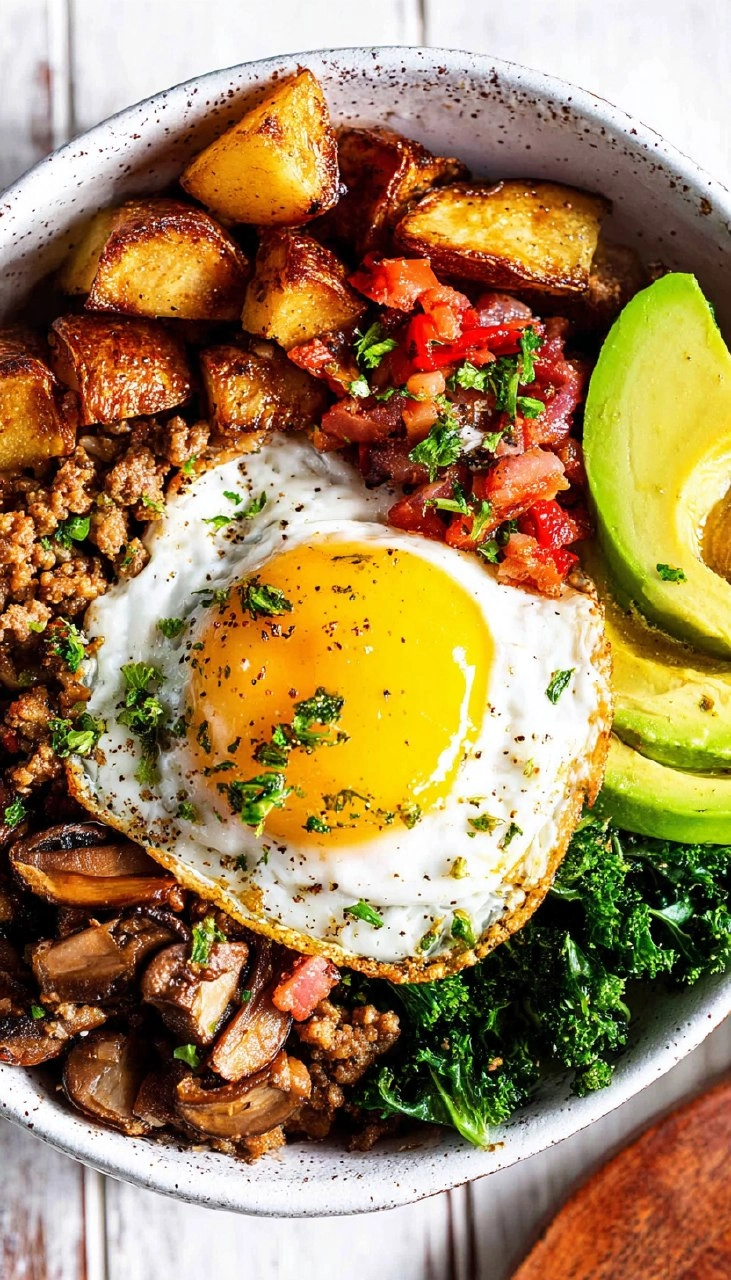 Savory Breakfast Bowl (High Protein, Easy & Paleo)