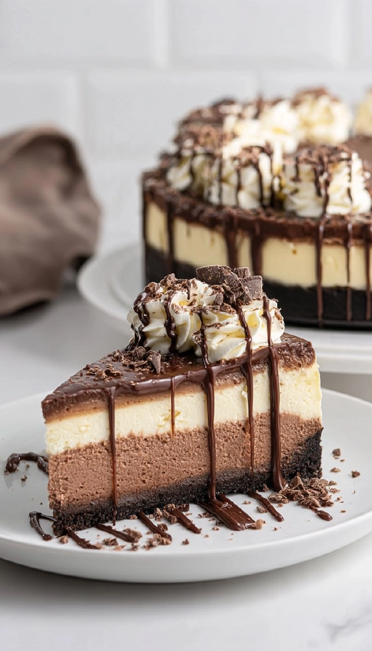 Triple Chocolate Cheesecake